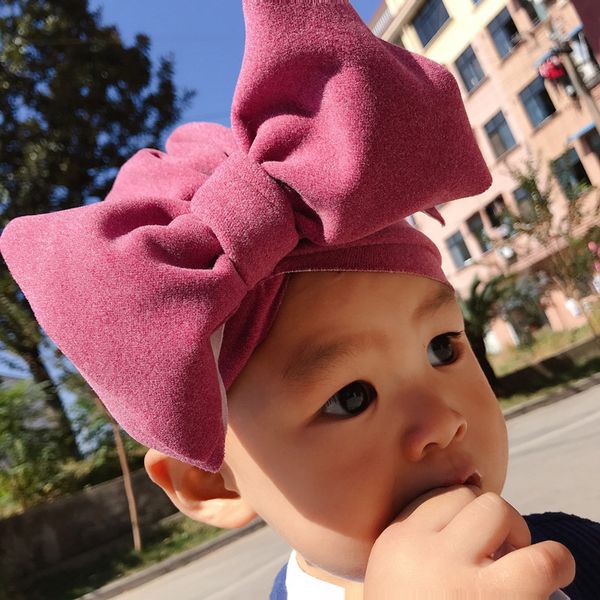 Algodão Bebê Chapéu Newborn Bebê Infantil Babe Cap Bebê Recém-nascido Beanie Beanie Top Bow Nó Recém-nascidos Fotografia Adereços Babies Turban