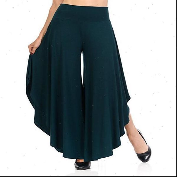 

2019 summer loose urban casual high waist irregular big bell pants large swing wide leg cotton pants, Black;white