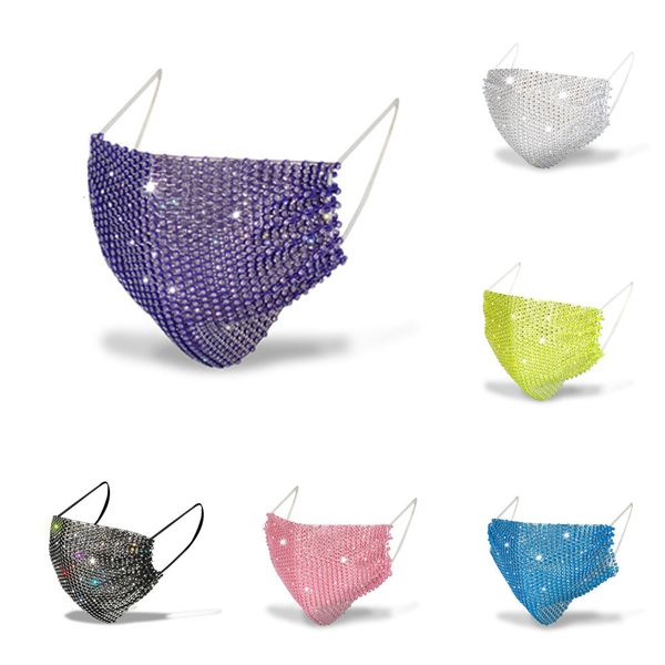 

party face mask rhinestone masquerade mouth sequin masks crystal party face mask face veil decoration club style rhinestone party mask