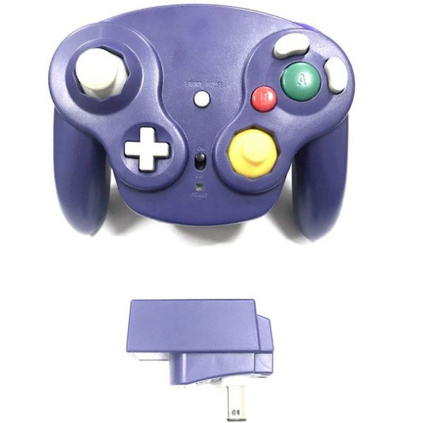 

2.4ghz wireless controller game gamepad for gamecube ngc wii (wii u & switch with adapter) 6 colors with colorful box dhl ing