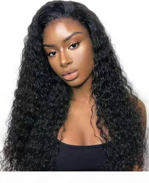 

glueless brazilian remy kinky curly 360 lace frontal wig fit high ponytail 100% human hair 360 lace wigs natural pre-plucked hairline natura, Black;brown