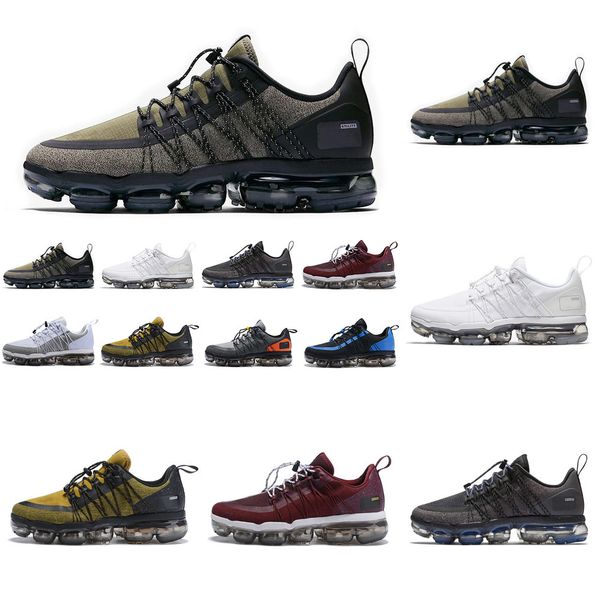 

2019 utility running athletic shoes men triple white black reflective medium olive burgundy crush trainers sport sneakers, White;red