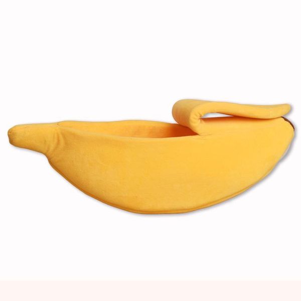 

sportsmove cat beds & furniture banana shape pet dog bed house mat durable kennel doggy puppy cushion basket warm portable supplies s/m/l/xl