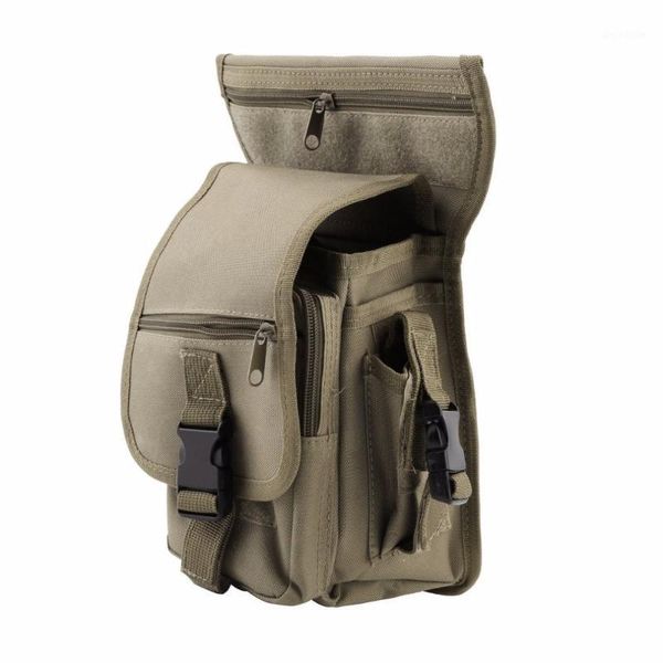 

outdoor tactical drop leg bag panel utility waist belt pouch bag new1