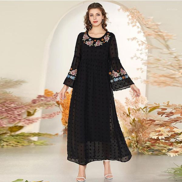 

kaftan abaya dubai robe longue femme turkey muslim hijab dress caftan plus size islam lothing dresses abayas for women vestidos1, Red