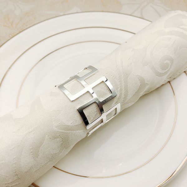 

napkin ring golden silvery mat towel hoop swing table creative table napkin circle high grade l western restaurant articles 2 9hw p1