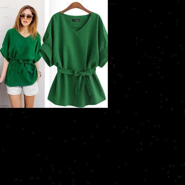 

clobee 2021 summer vintage batwing sleeve blouses cotton and linen women pure color shirts pullover ladies elegant a104, White