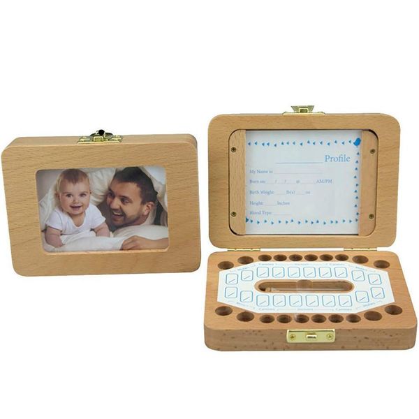 

kidlove delicate baby wooden teeth save box souvenir box milk teeth organizer holder lj201105