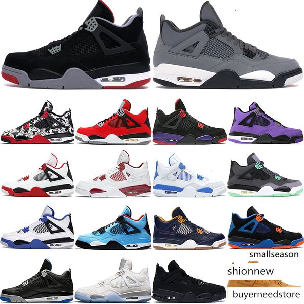 

07 4 4s cool grey jumpman men basketball shoes bred thunder black cat green grow cactus jack rapotors mens lux