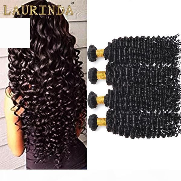 

7a brazilian remy human hair weave 4 bundles brazilian virgin human hair bundles deep wave virgin human hair extensions, Black;brown