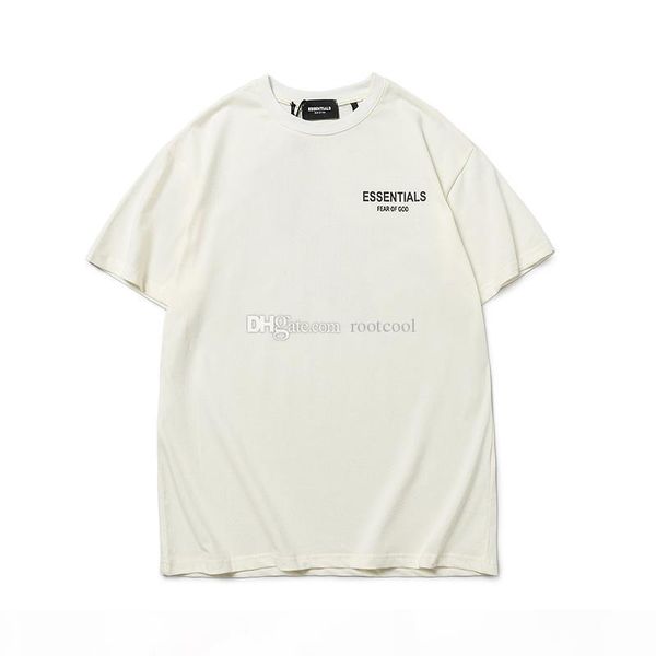 

fear of god fog essentials brand designer men women t-shirt fashion print tees short sleeve 907, White;black