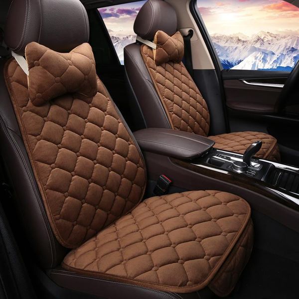 

plush universal car seat cover protector with headrest comfortable seat cushion fit for most cars high-end luxury car interiors1