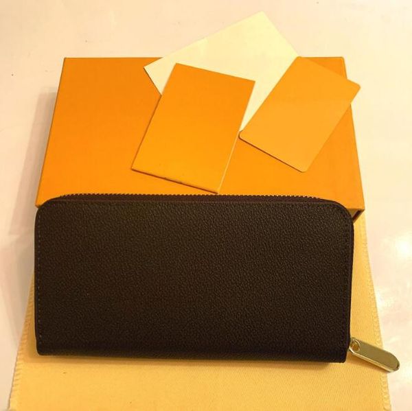 

luxury designer zippy long wallet women's zipper brown wallet mono gram canvers leather check plaid wallet good qaulity