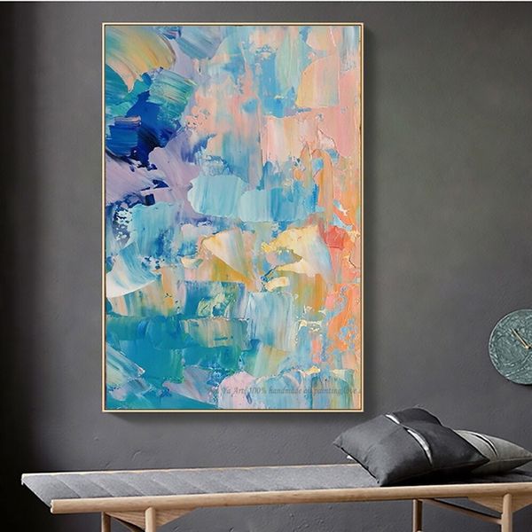 

modern wall art canvas abstract watercolour oil painting decorative pictures for living room wall posters & prints home decor