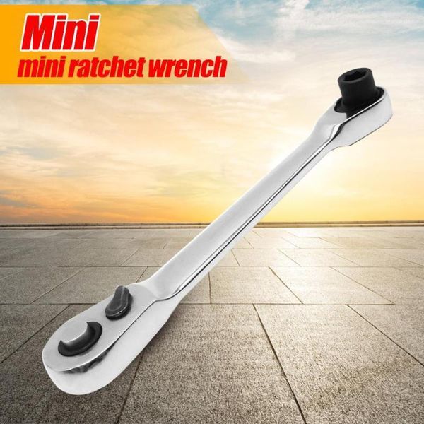 

1/4 inch mini 72 tooth ratchet wrench socket spanner alloy car ratchet wrench car hand repair tools repair tool1
