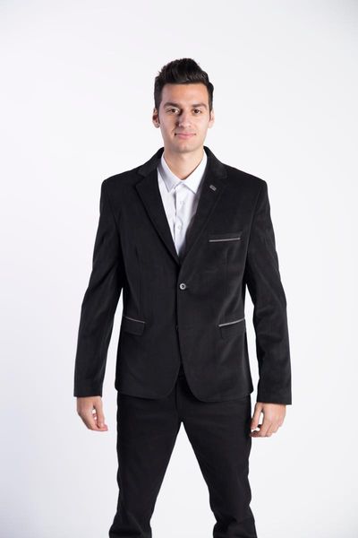 

g-184 erkek büyük beden blazer ceket, Black;brown