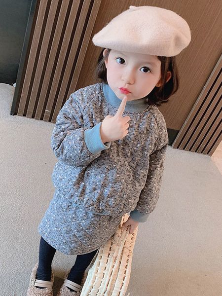 

two pieces of little girl's children's clothing, White