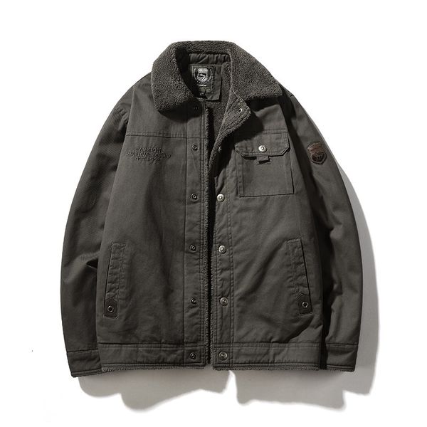 

tooling, washed plush cotton padded jacket, autumn youth trend casual men's jacket, Black;brown