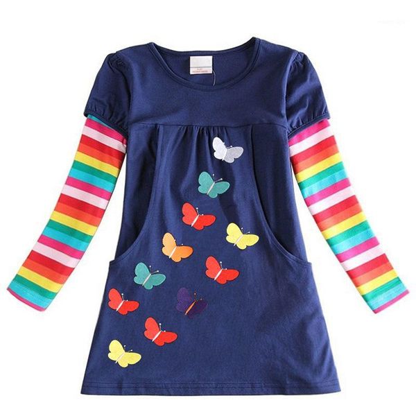 

girl's dresses skirts kids girls dress baby children toddler princess skirt children's clothing autumn winter 2-8 years1, Red;yellow