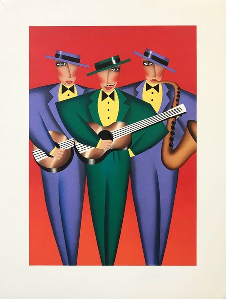 

artworks "tres amigos" 1988 home decor handpainted &hd print oil painting on canvas large wall art canvas pictures 210117