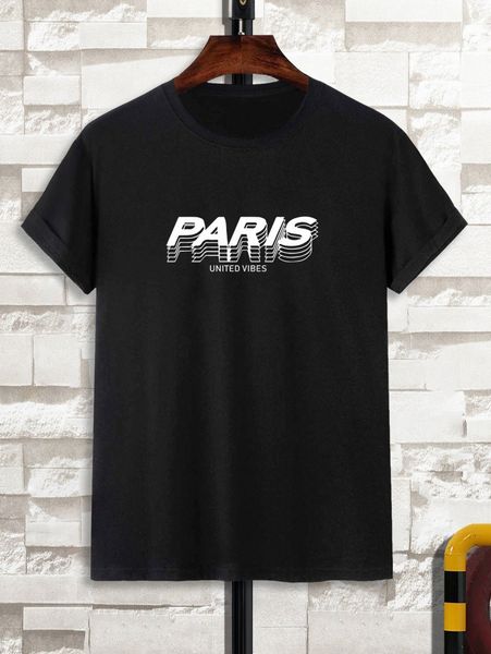 

men letter graphic tee k6vl#, White;black