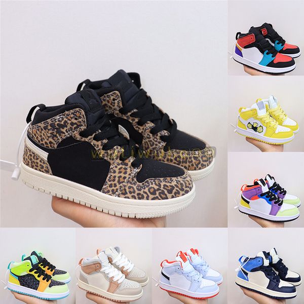 

new jumpman 1 kids trainers halg blue dark mocha midnight navy obsidian 3 infant toddlers 1s basketball shoes boys girls sneakers