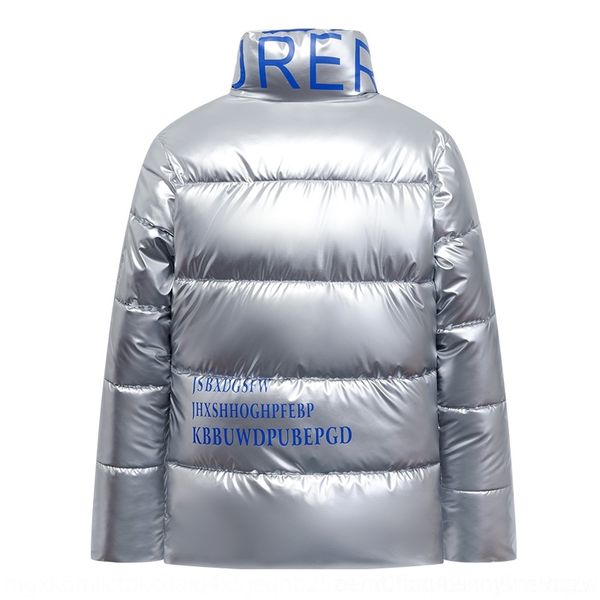 

piyr man down clothes designers splicing jackets clothes pockets reflective casual mens winter jacket mens coats silver down jackets, Black