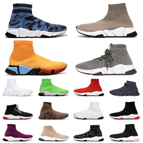 

sock shoes speed trainer party porm triple black white red platform beige volt oreo fashion men women casual shoes