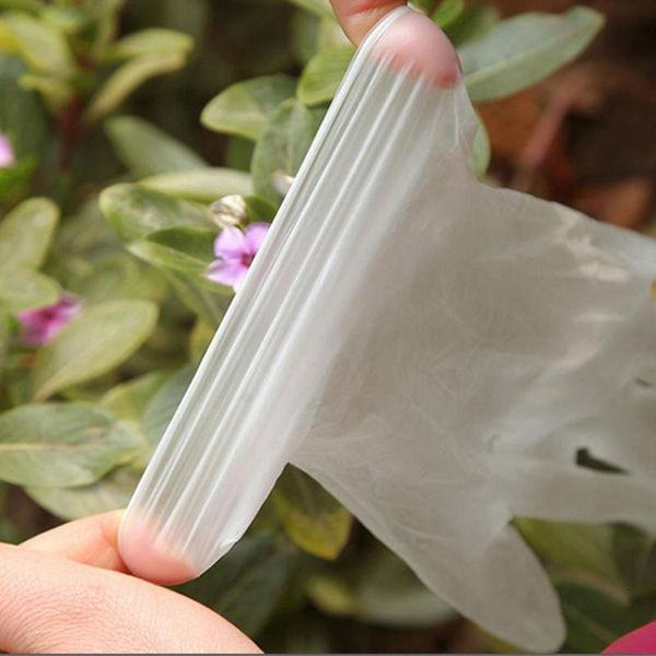 

disposable pvc 100pcs anti-static plastic gloves grade for cleaning cooking restaurant kitchen accessories fd