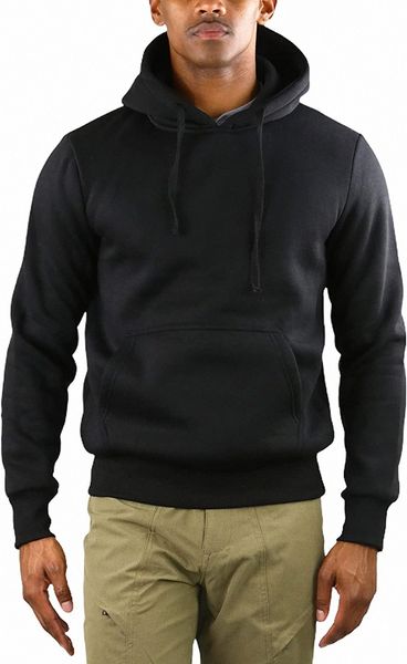 

men's hoodies adjustable drawstring hooded sweatshirt z8wd#, Black