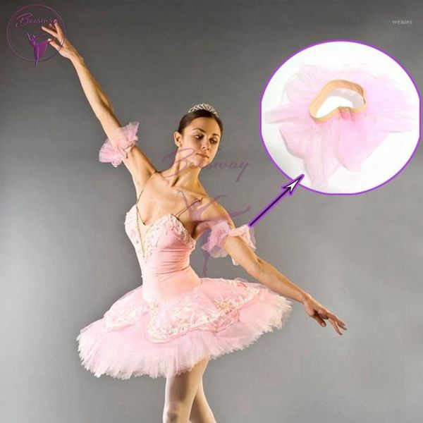 

custom sleeve flower women ballet tutu arm sleeve girls dance arm decoration white swan lake ballet dance accessories1, Black;red