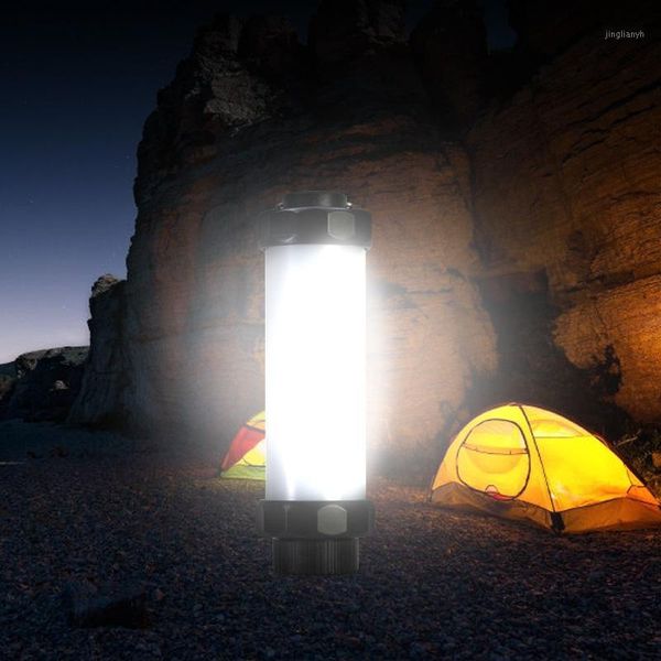 

portable lanterns usb rechargeable led camping light emergency waterproof night 1w dimmable ip68 sos for tent with magnet1