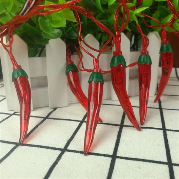 

3m 20led chili string lights red pepper shape fairy led lamp battery powered indoor outdoor holiday lighting christmas decor 30p 279 g2