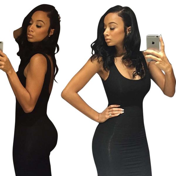 

5126 new black svels open back tight nightclub drs, Black;gray