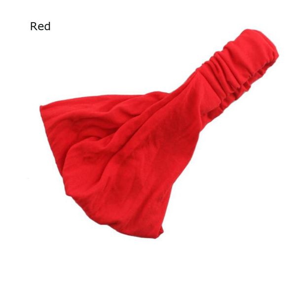 

solid color women wide sports yoga headband stretch hairband lady absorb sweat elastic turban headwrap hairband hair accessories q bbyhjr