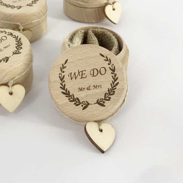 

gift wrap wooden wedding ring box jewellery empty boxes valentine's day bearer1