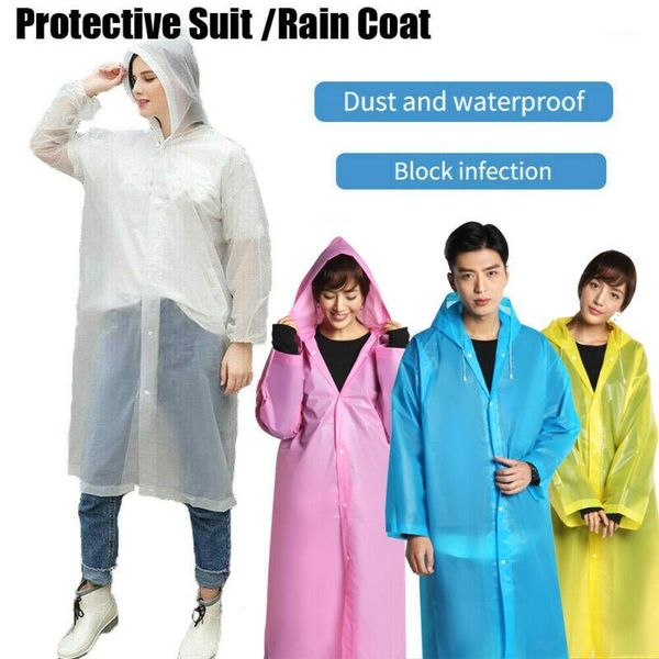 

raincoats 1pcs reusable waterproof rain coat multicolor hiking camping emergency poncho1