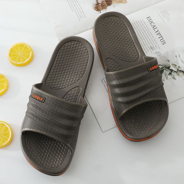 

slippers bathroom slippers couple simple eva slippers non slip summer new lemon red rose red purple, Black