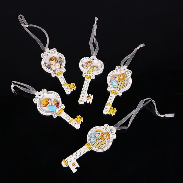 

religious gift angel wings cartoon key refrigerator paste 3d printing resin pendant