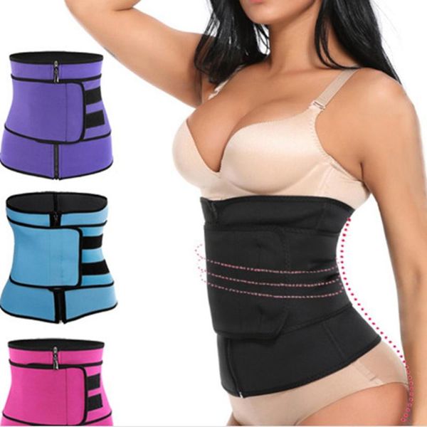 

waist support trainer women slimming sheath tummy reducing shapewear belly shapers sweat body shaper sauna corset workout trimmer belts, Black;gray