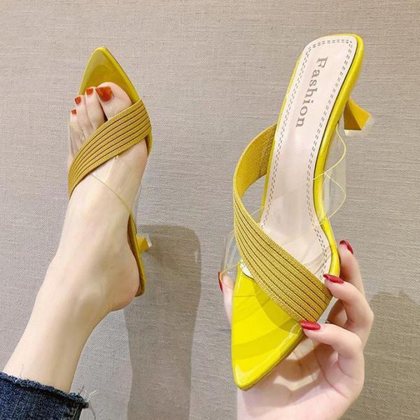 

2020 summer classic shoes slides outdoor slipper woman pointed toe shoes luxury designer shoes zapatilla casa mujer invierno x1020, Black