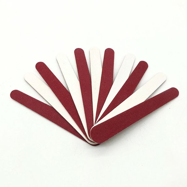 

nail file disposable wood board sand bar red and white mini veneer file 7.6cm polished sand bar nail file