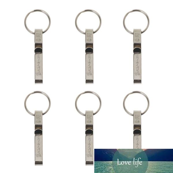 6 pcs chave titular cinto clipe chave acessório com split anel de aço inoxidável cinto clipe chave anel keychain homens jóias