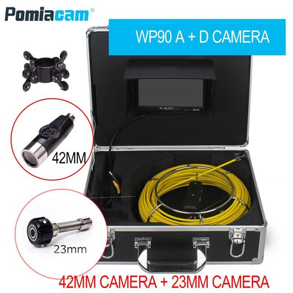 

endoscope pipe inspection camera wp90ae with 23mm camera with 42mm dual camrea video recording 8gb card wifi