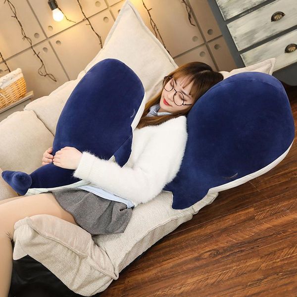 

1pc 25cm super soft whale plush toy sea animal big blue whale soft toy pillows stuffed animal children kids girls christmas gift wmtsto