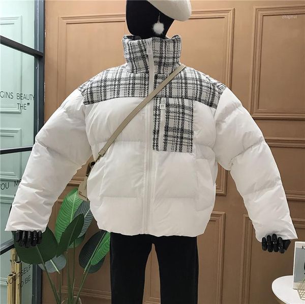 

loose tweed cotton suit female jacket 2019 new winter bread coat cotton coat1, Black