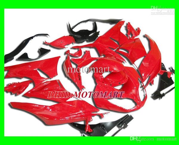 Kit carena ABS rosso caldo per KAWASAKI Ninja ZX6R 09 10 ZX-6R ZX 6R 636 2009 2010 Set carenature + 7 regali