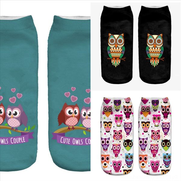 

vpgwl cycle men happy cotton men's burger compression sock cool volcano pattern animal print creative socks socks hip owl hop colorful, Black