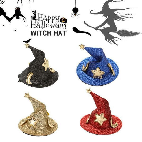 

halloween children hairpin witch headdress hat decoration hair accessories1