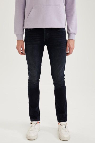 

men's jeans defacto pedro slim fit jean pantolon-t3951az21sp, Blue